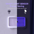 Indoor mosquito killer rechargeable lamp with smart light sensor for energy saving