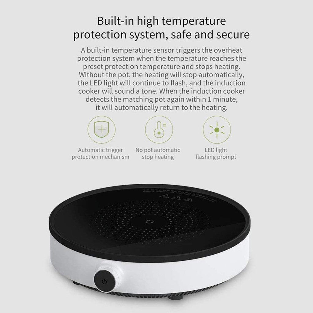 VMIDirect Induction Cooker with built-in temperature protection system and LED light indicator