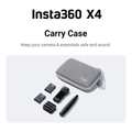 Insta 360 Carry Case with compartments for camera and accessories, designed to keep them safe and organized