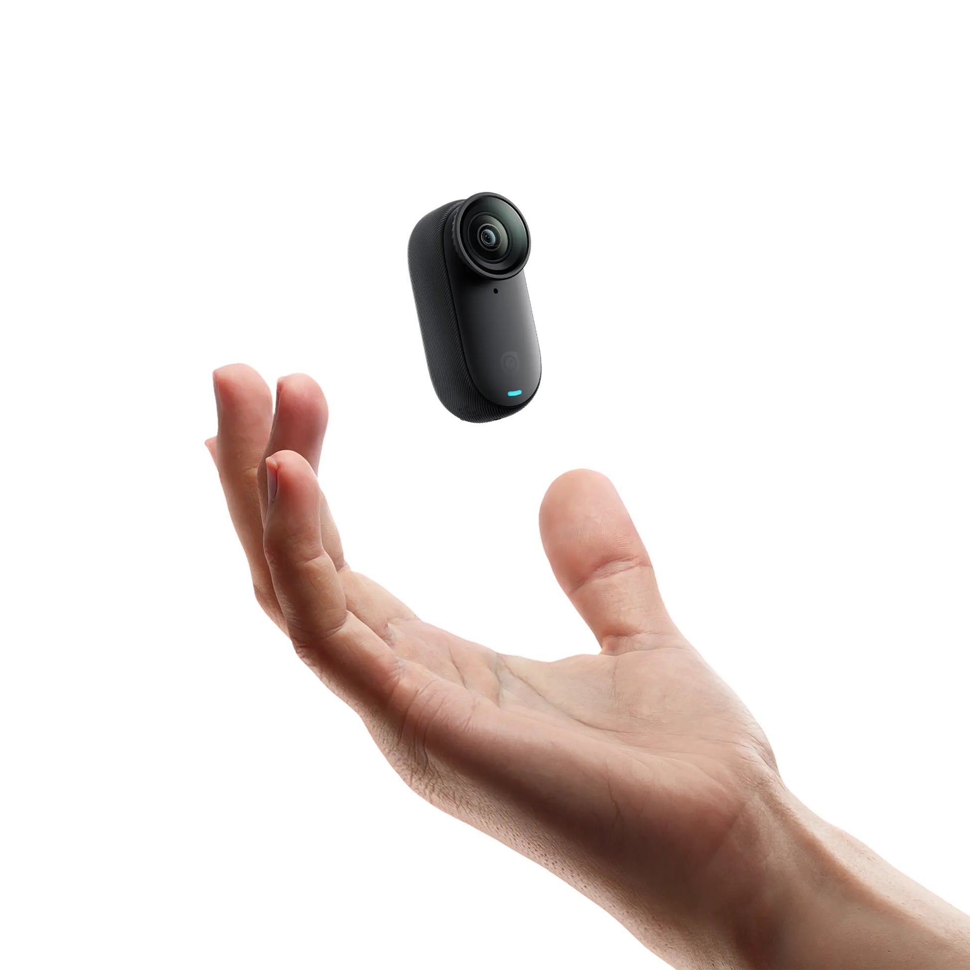 4K Tiny Waterproof Action Camera held in hand, showcasing its compact design and portability