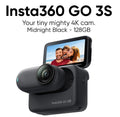 Insta360 GO 3S Midnight Black 128GB 4K Tiny Waterproof Action Camera for capturing adventures