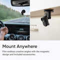 VMIDirect 4K Tiny Waterproof Action Camera mounted in a car and home setting for versatile use