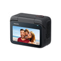 Insta360 4K Tiny Waterproof Action Camera with a compact design and a front-facing screen for easy selfies