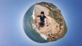 VMIDirect 8K Action Camera capturing stunning panoramic views of beach landscapes