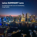 8K Action Camera featuring Leica SUMMARIT Lens for stunning image quality in urban photography