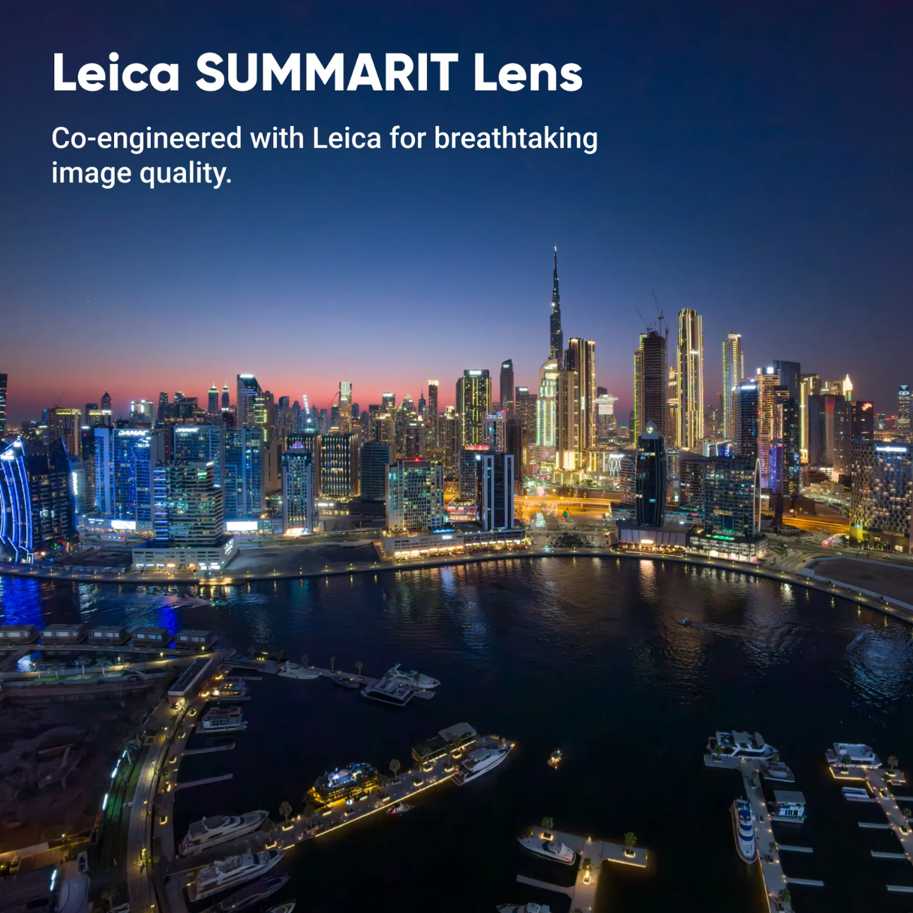 8K Action Camera featuring Leica SUMMARIT Lens for stunning image quality in urban photography