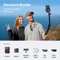VMIDirect Standard Bundle 8K Action Camera with AI Features and Accessories for Adventurers