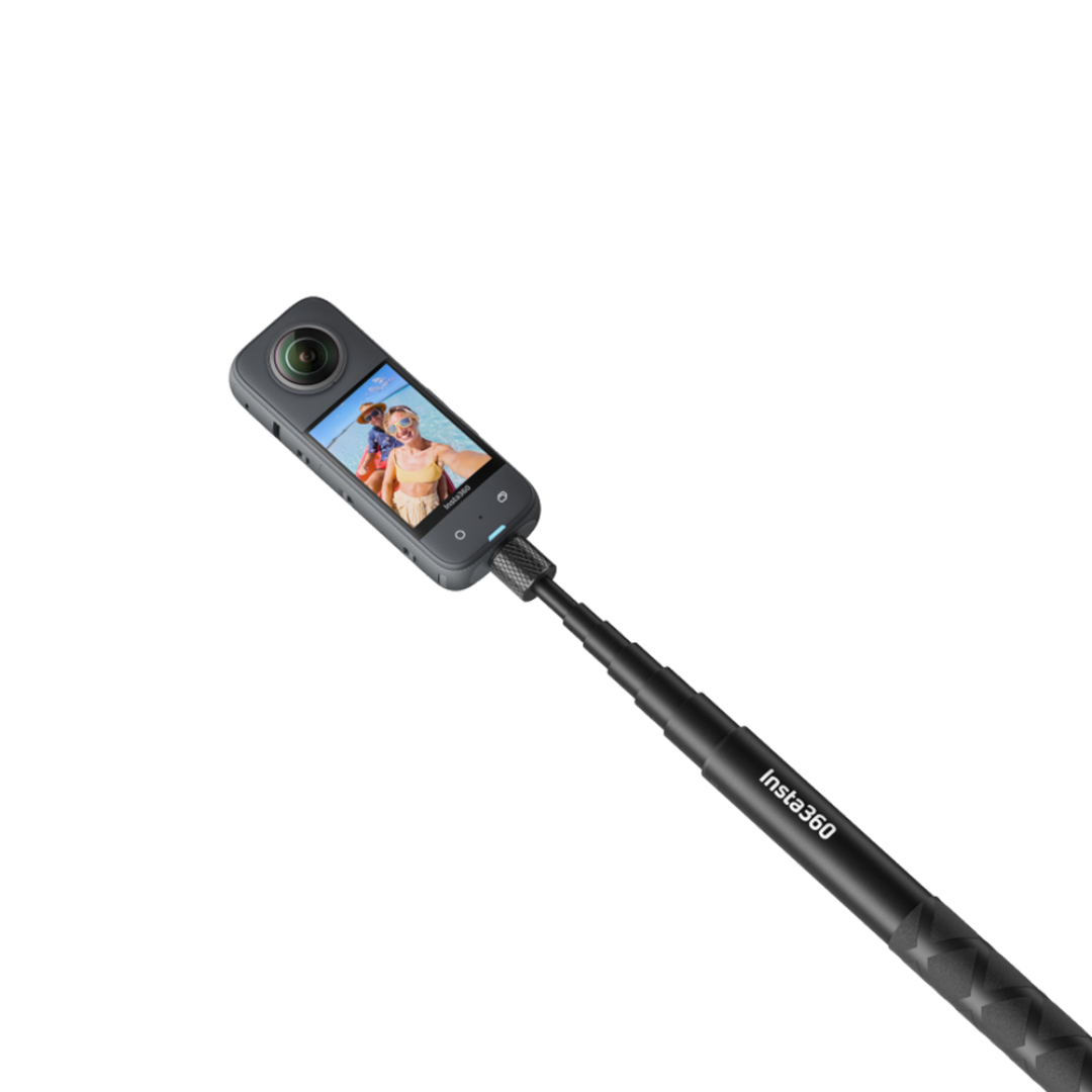Insta360 Camera with Dual-Lens Design for Capturing 360-Degree Photos and Videos