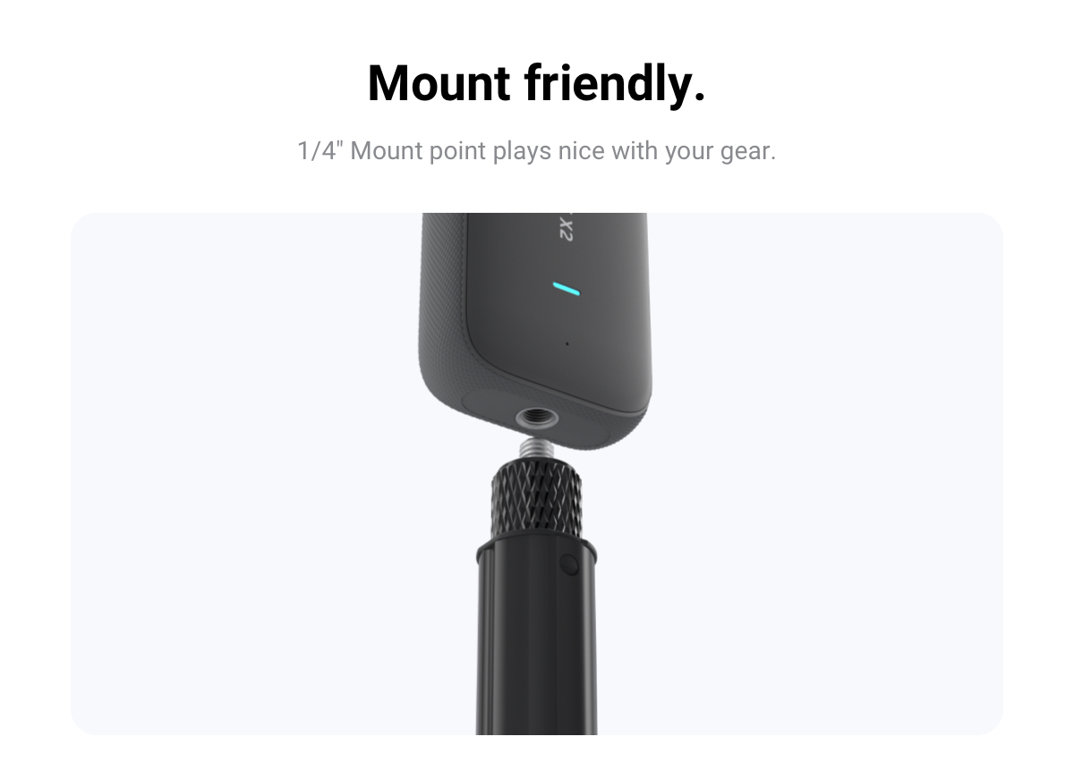 VMIDirect Invisible Selfie Stick with a 1/4 inch mount point for compatibility with various gear