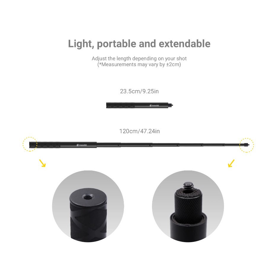 VMIDirect Invisible Selfie Stick that is light, portable, and extendable for versatile photography