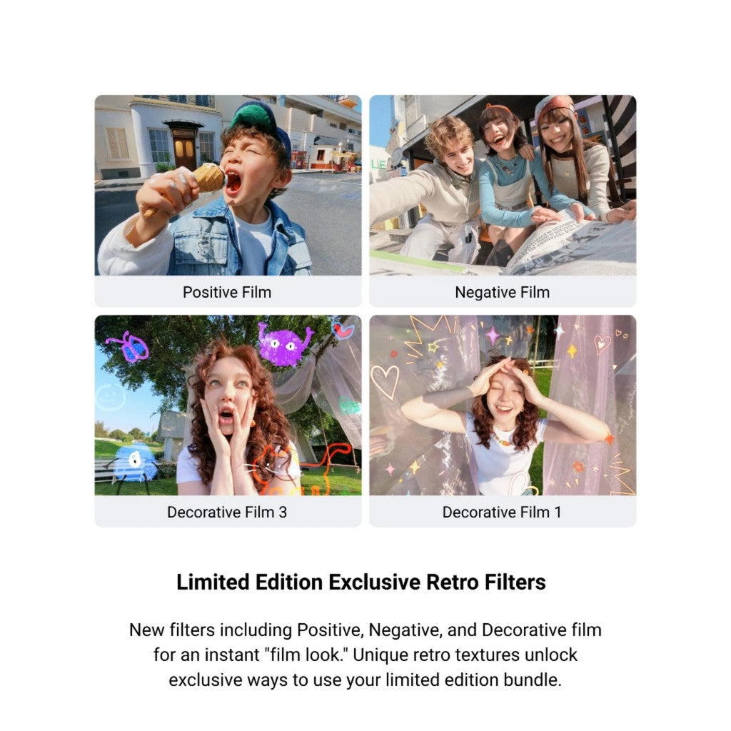 Small 4K Action Camera showcasing limited edition exclusive retro filters for unique photo effects