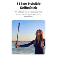 Insta360 X4 Accessories Bundle Pack featuring a 114cm invisible selfie stick for creative shots