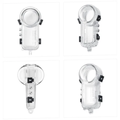 Clear waterproof case for camera designed to protect during aquatic adventures
