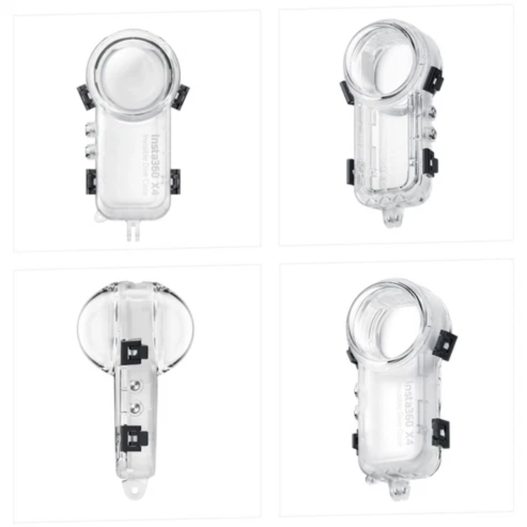 Clear waterproof case for camera designed to protect during aquatic adventures
