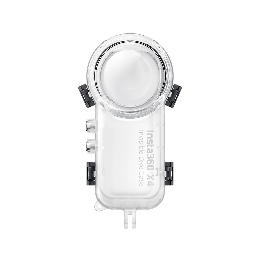 Insta360 X4 Invisible Dive Case designed for underwater filming with durable clear construction