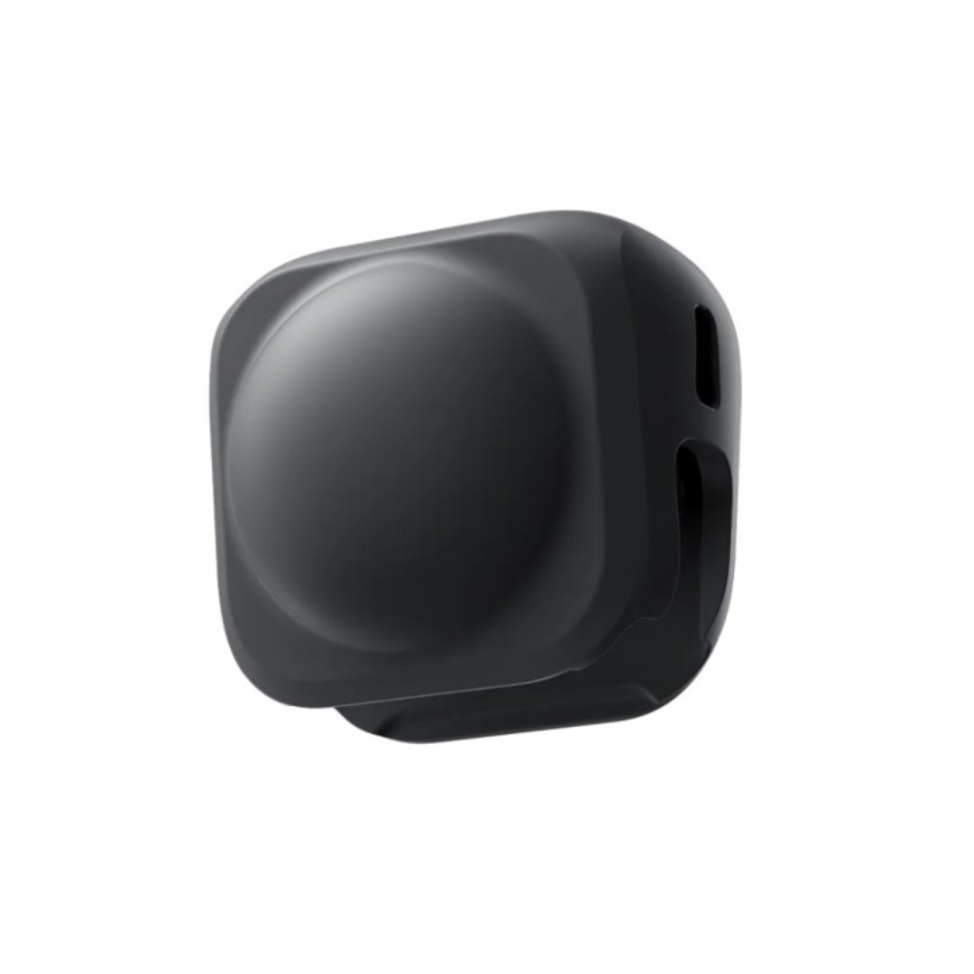 Black insta360 x4 Lens Cap designed to protect your camera lens from dust and scratches