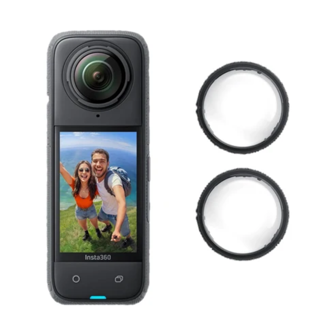 Insta360 X4 Lens Guard with two protective lens covers for optimal camera performance