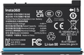 Insta360 X4 Rechargeable Battery with specifications and safety certifications printed on the side
