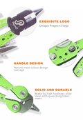 Multifunctional folding pliers with unique logo and durable handle design for various tasks