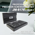 Precision Screwdriver Set 106 in 1 with 106 tools for versatile daily repair tasks