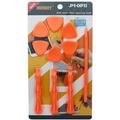 Professional phone repair tool kit with anti-static opening tools in vibrant orange color