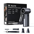 JISULIFE handheld fan 9000mAh with accessories and packaging for versatile cooling options