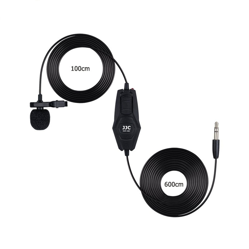 Omnidirectional lapel microphone with clip and windscreen for clear audio recordings