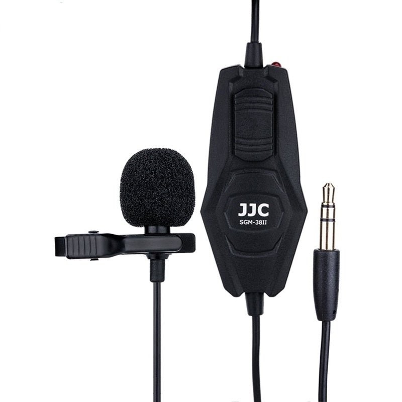 Omnidirectional lapel microphone with clip and windscreen for clear audio recordings