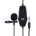 Omnidirectional lapel microphone with clip and windscreen for clear audio recordings