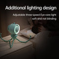 Portable desktop bladeless stroller fan rechargeable with adjustable three-speed eye-care light soft and not blinding