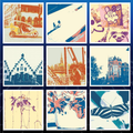 CHARMERA Keychain Digital Camera capturing vibrant street art and cityscape images