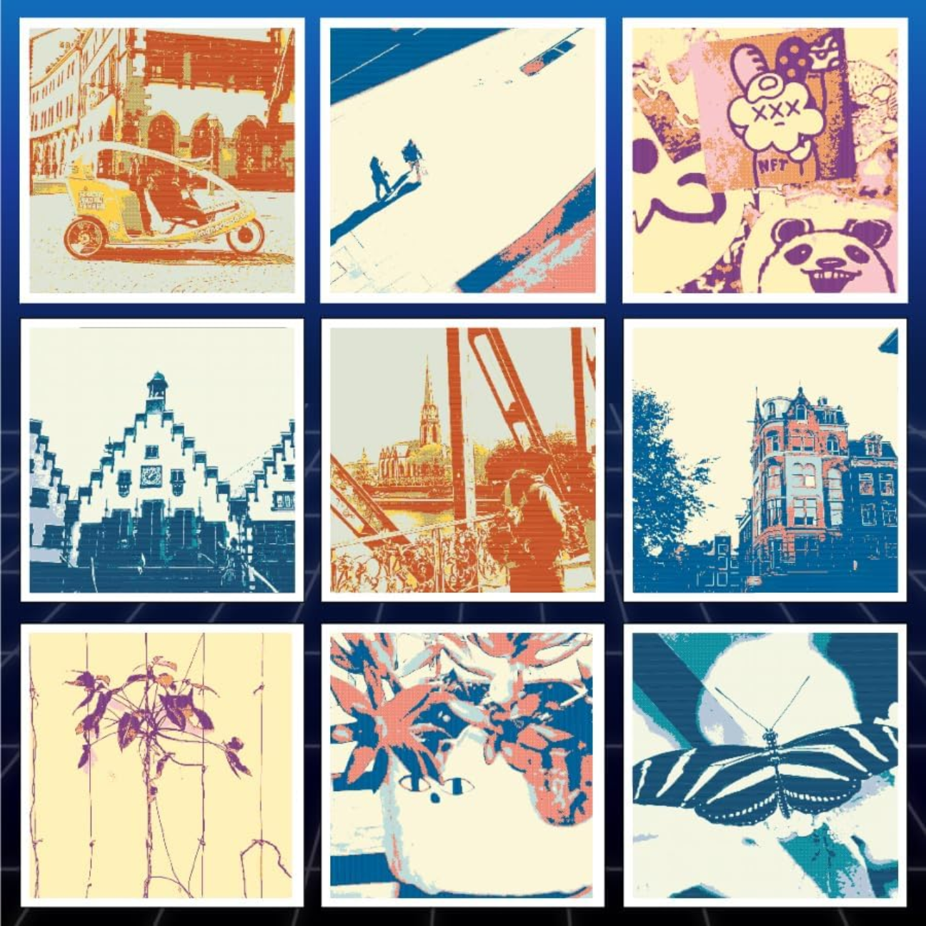 CHARMERA Keychain Digital Camera capturing vibrant street art and cityscape images