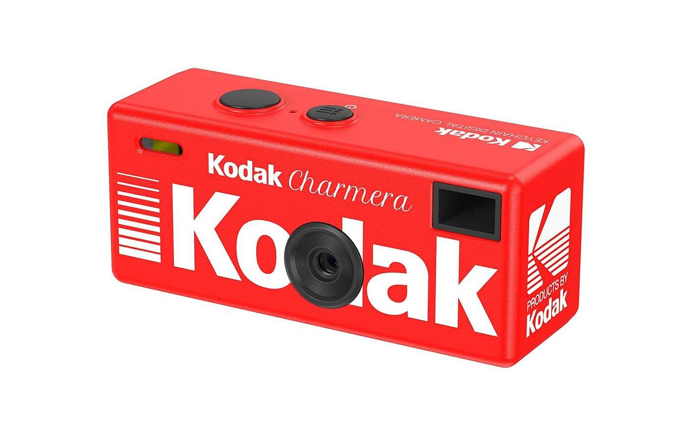 Kodak Charmera Mini Digital Camera in red with classic Kodak branding for easy photography