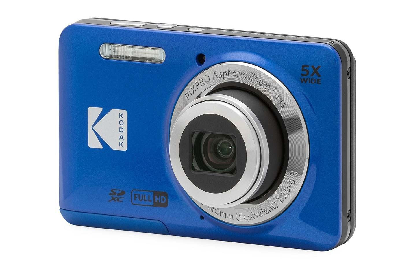 VMI Direct PIXPRO FZ55 Digital Camera in blue with 5x wide-angle zoom lens and Full HD capabilities