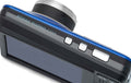 Top view of KODAK PIXPRO FZ55 Digital Camera with buttons and a sleek blue design