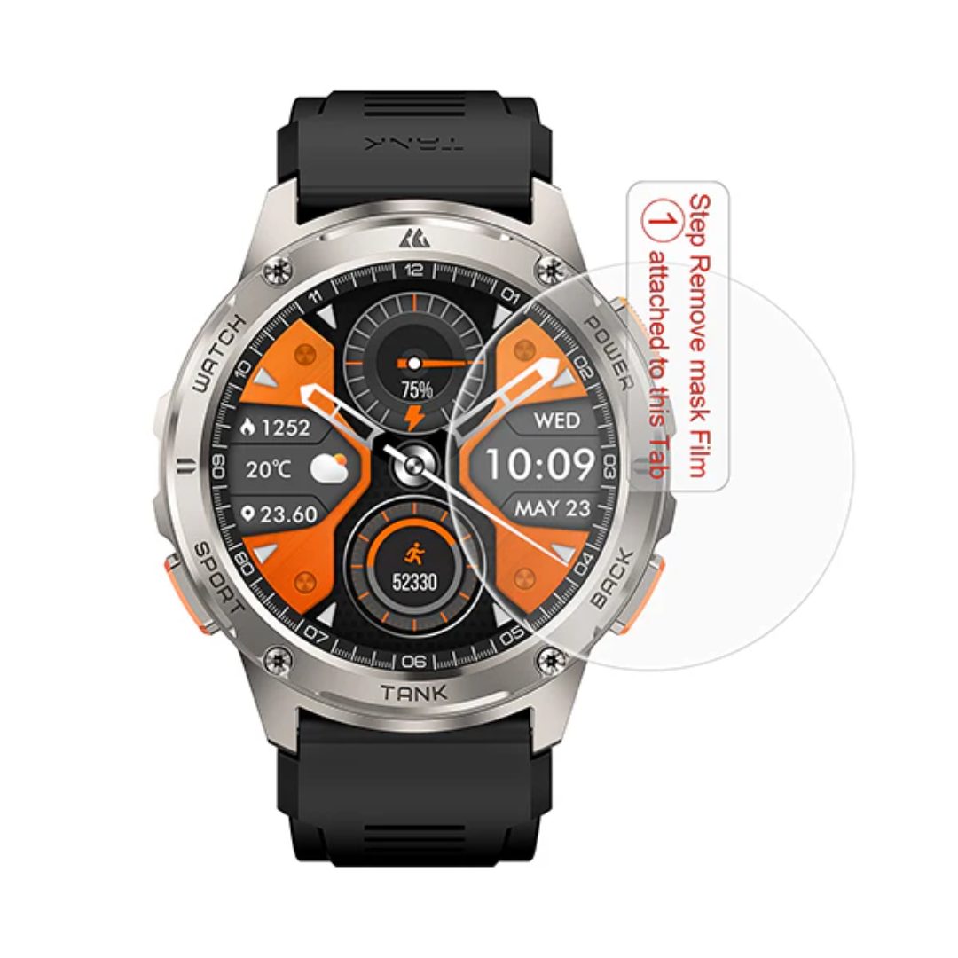 KOSPET Screen Protector for Smartwatch with Easy Installation Instructions and Clear Display Enhancement