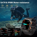 KOSPET Tank M3 Ultra smartwatch special edition showcasing 5ATM & IP69K water-resistance for swimming and diving