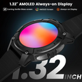 Kospet Tank S2 rugged smartwatch featuring a 1.32 inch AMOLED always-on display with Corning Gorilla Glass