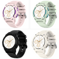 Kospet Tank S2 rugged smartwatch in four color options: pink, mint, black, and white