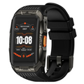 KOSPET Tank X2 waterproof smartwatch with heart rate monitor and stylish black band