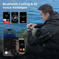 KOSPET Tank X2 waterproof smartwatch with Bluetooth calling and AI voice assistant features