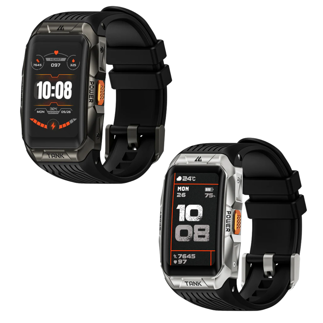 KOSPET Tank X2 waterproof smartwatch with fitness tracking and customizable watch faces