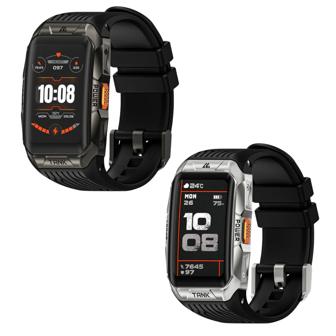 KOSPET Tank X2 waterproof smartwatch with fitness tracking and customizable watch faces