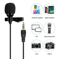 VMIDirect Lavalier Lapel Clip-on Microphone for Clear Audio with Various Devices