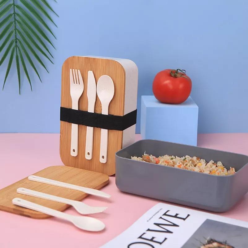 VMIDirect Leak-Proof Bento Lunch Box with Utensils and Stylish Design for Meal Prep