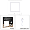 20cm LED light panel for photography with USB Type-C charging cable included