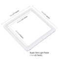 Super Slim LED light panel for photography with dimensions 29cm x 25.8cm
