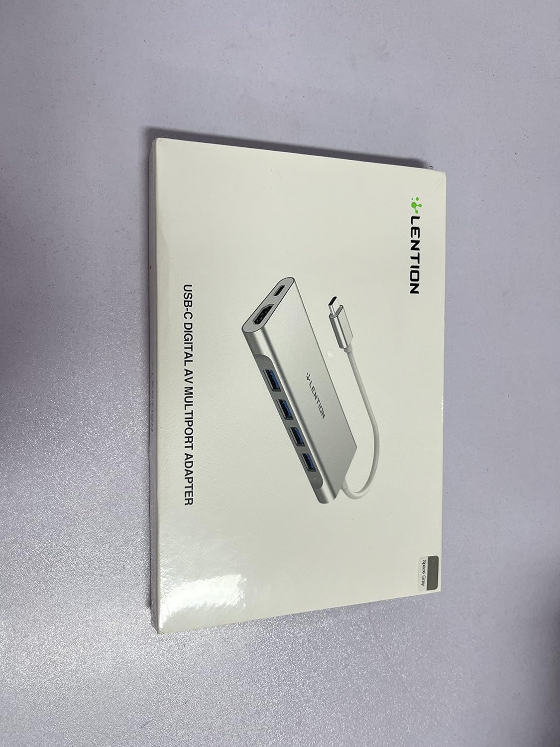 USB C hub with HDMI and Ethernet supporting multiple devices in sleek design