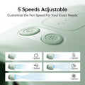 Life2 Bladeless Stroller Fan with adjustable 5 speeds for customizable cooling comfort