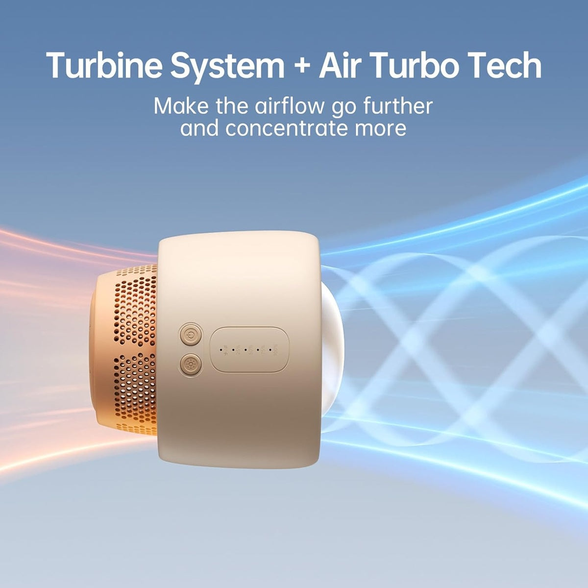 VMIDirect Life2 Bladeless Stroller Fan with Turbine System and Air Turbo Tech for optimal airflow